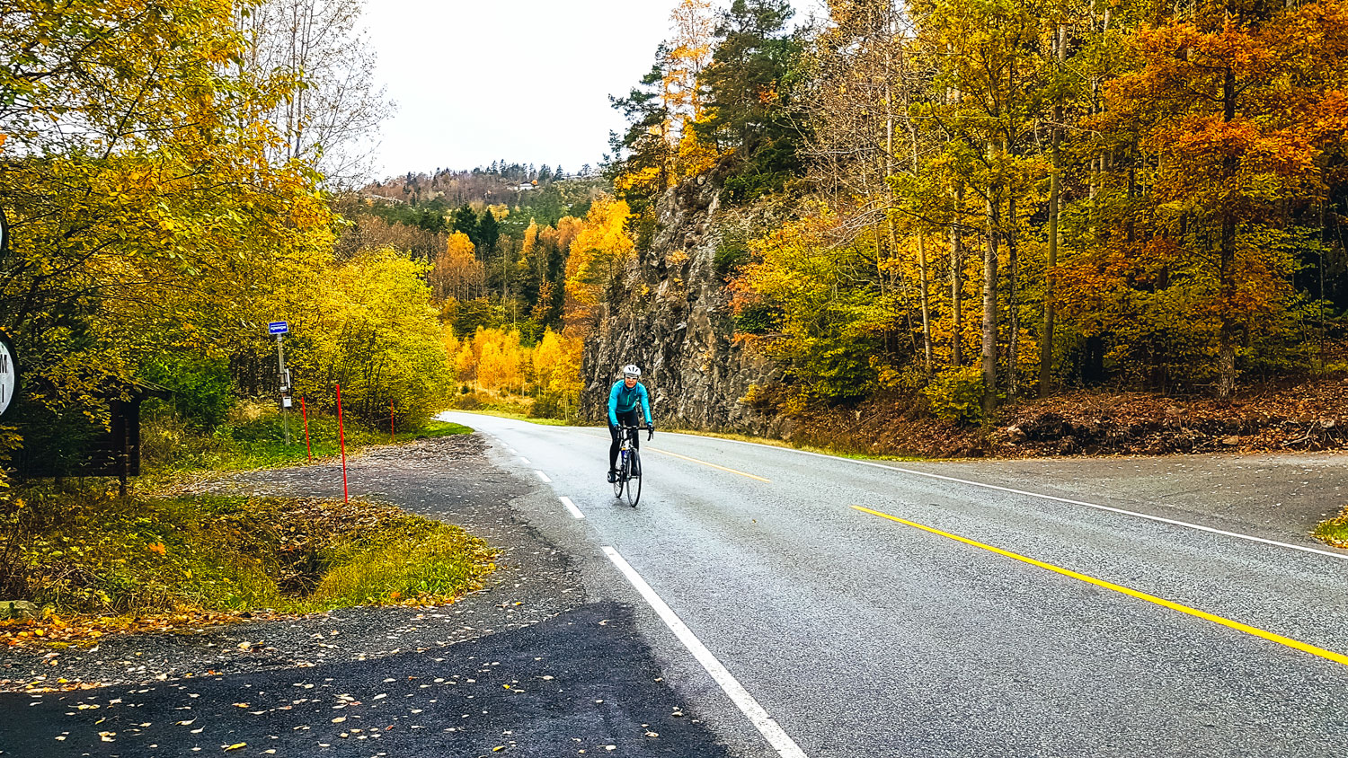 Syklist på Bjørnstadveien